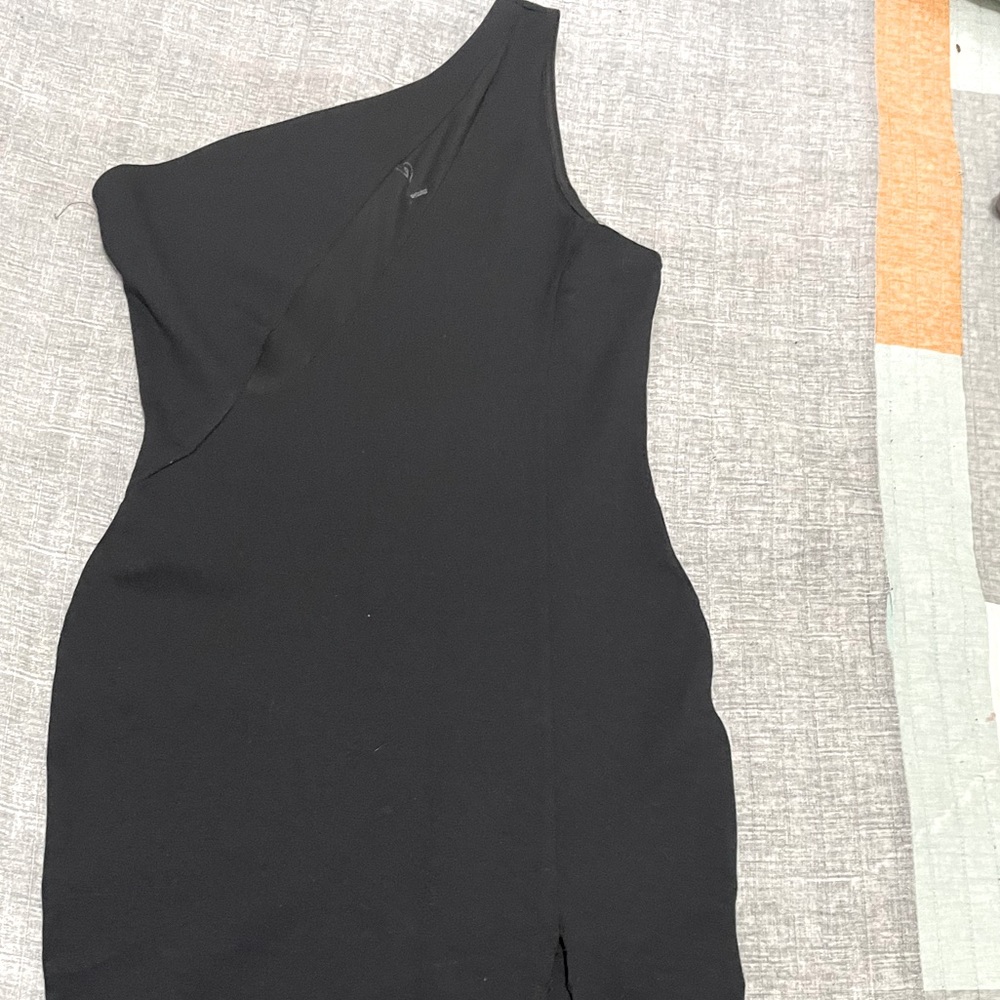 One Shoulder black dress
